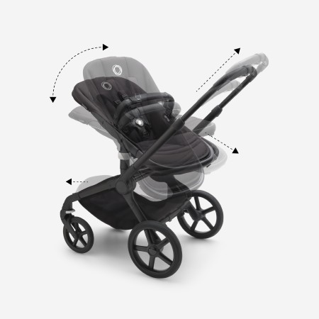 Carrito Bugaboo Fox 5 con capazo y silla - Negro Medianoche