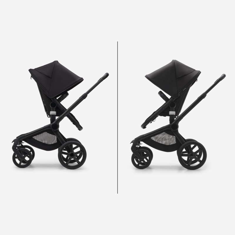 Carrito Bugaboo Fox 5 con capazo y silla - Negro Medianoche